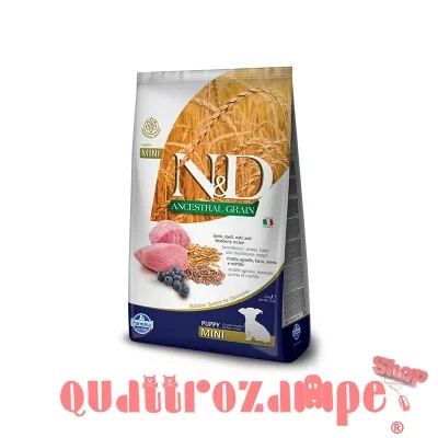 Farmina N/D Ancestral Low Grain Puppy Mini Agnello e Mirtillo 800 gr
