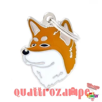 Medaglietta Incisa My Family Cane Akita Inu
