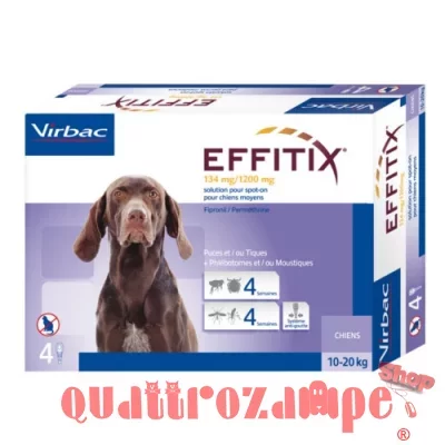 Virbac Effitix Cane Spot-on 10 - 20 kg 4 Pipette 2,2 ML