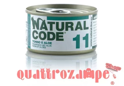 Natural Code 11 Tonno e Aloe 85 gr Per Gatti