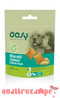 Oasy Snack Biscotti Ripieni Dental Fresh per Cani 70 g