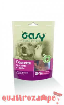 Oasy Snack Coscette con Petto di Pollo 100 g per Cani