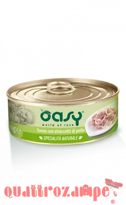 Oasy Cat Tonno Con Pollo Lattina 150 gr Umido Per Gatti