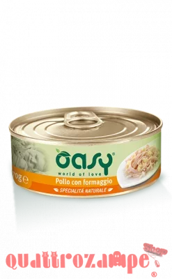 Oasy Cat Pollo Con Formaggio Lattina 150 gr Umido Per Gatti