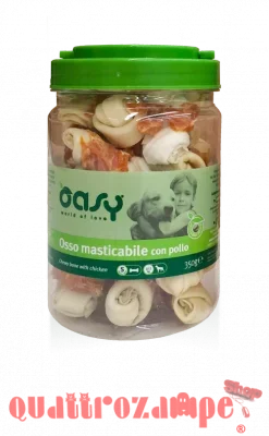 Oasy Snack Osso Masticabile Con Pollo Tg S 350 g per Cani