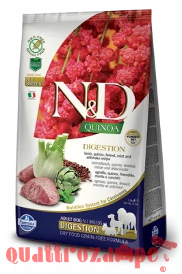 Farmina N/D Quinoa Grain Free Adult Medium Maxi Digestion Agnello 2,5 Kg Per Cani