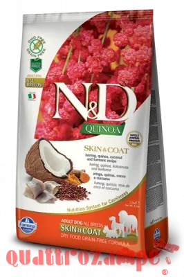 Farmina N/D Quinoa Grain Free Adult Medium Large Skin & Coat Aringa Cocco 2,5 Kg