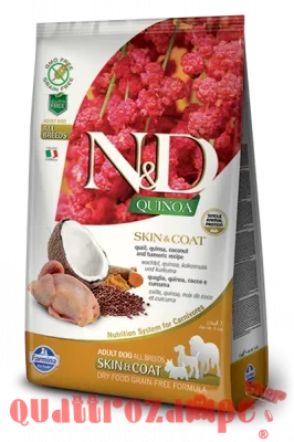 Farmina N/D Quinoa Grain Free Adult Medium Maxi Skin & Coat Quaglia Cocco 7 Kg