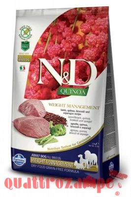 Farmina N/D Quinoa Grain Free Adult Medium Maxi Weight Management Agnello 7 Kg Cani