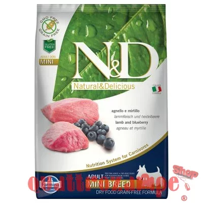 Farmina N/D Prime Grain Free Adult Mini Agnello e Mirtillo 2,5 kg