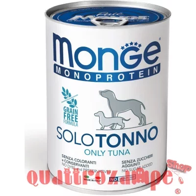 Monge Solo Tonno Monoproteico 400 gr Umido per Cani