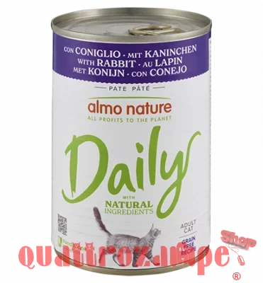 Almo Nature Daily Coniglio 400 gr Barattolo Umido Per Gatti