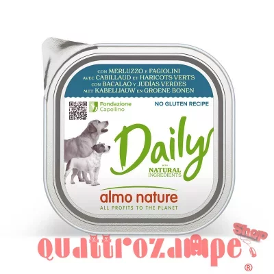 Almo Nature Daily Menu Merluzzo e Fagiolini 300 gr Per Cane