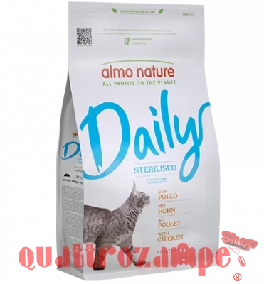 Almo Nature Daily Sterilised con Pollo 1,2 KG Crocchette Per Gatti