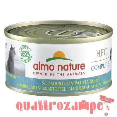 Almo Nature HFC Complete Sgombro Con Patata Dolce 70 gr Cibo Umido Per Gatti