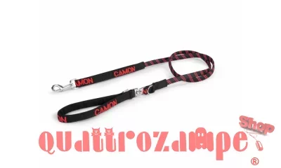 Camon Guinzaglio Elastico Da Conduzione Rosso Per Cani (15 x 1500 MM)