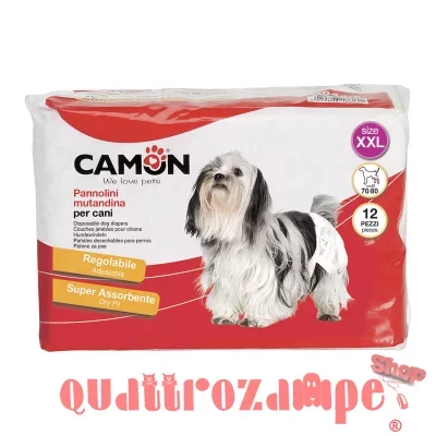 Camon 12 Pannolini Mutandina Taglia XXL Per Cani Femmina