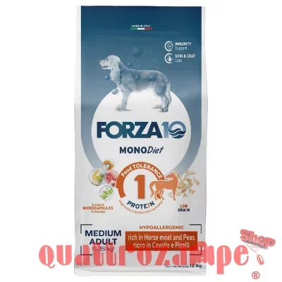 Forza 10 Medium Diet Cavallo e Piselli 12 kg Crocchette per cane