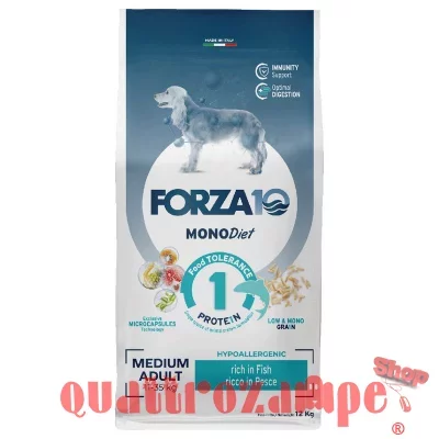Forza 10 Medium Diet Al Pesce 12 kg Per Cani