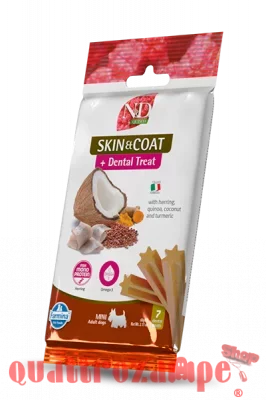 Farmina Dog Quinoa Dental Treat Skin Coat Aringa Mini 60 gr Snack Per Cani