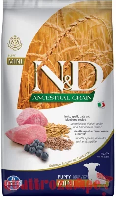 Farmina N/D Ancestral Low Grain Puppy Mini Agnello e Mirtillo 7 Kg