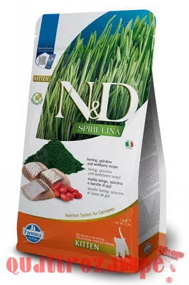 Farmina ND Kitten Aringa Spirulina 1,5 kg Crocchette per Gattini