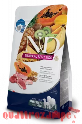 Farmina ND Tropical Fruits Adult Medium Maxi Agnello 10 Kg Cibo Per Cani
