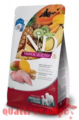 Farmina ND Tropical Fruits Adult Medium Maxi Pollo 2 kg Cibo Per Cani