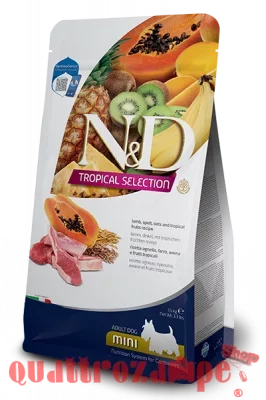 Farmina ND Tropical Fruits Adult Mini Agnello 1,5 Kg Cibo Per Cani