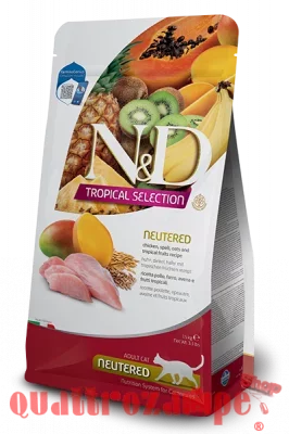Farmina ND Tropical Fruits Neutered Pollo 10 Kg Cibo Per Gatti Sterilizzati