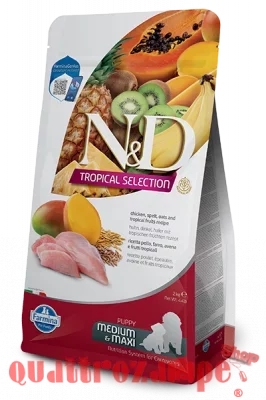 Farmina ND Tropical Fruits Puppy Medium Maxi Pollo 10 Kg Cibo Per Cani