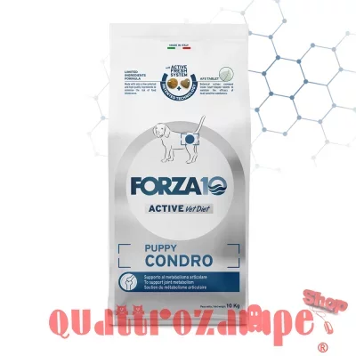 Forza 10 Active Vet Diet Puppy Condro 10 kg Supporto Al metabolismo Articolare Per Cani