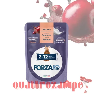 Forza 10 BOTANICat Kitten Salmone 80 Gr Patè Busta Umido Gatto
