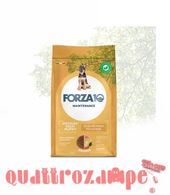 Forza 10 Puppy Medium Maxi Pollo 12 kg Crocchette Per Cani
