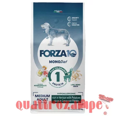 Forza 10 Medium Diet Al Cervo 12 kg Per Cani