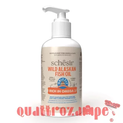 Grizzly Plus Pet Products Olio Di Salmone 1 lt Per Cani e Gatti
