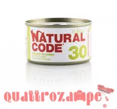 Natural Code Jelly 30 Pollo e Tacchino 85 gr Per Gatti