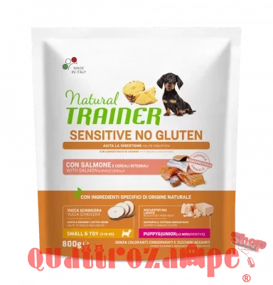 Natural Trainer Sensitive Puppy Junior Salmone 800 gr Per