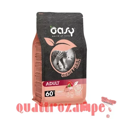Oasy Cat Adult Grain Free Tacchino 1,5 kg Per Gatti