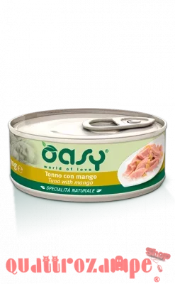 Oasy Cat Tonno Con Mango Lattina 150 gr Umido Per Gatti