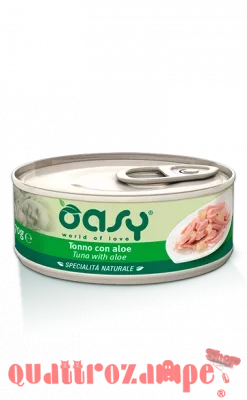 Oasy Cat Tonno Con Aloe Lattina 150 gr Umido Per Gatti