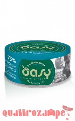 Oasy More Love Tonno Con Pesce Bianco Lattina 70 gr Per Gatti