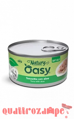 Oasy Natury Cat Soft Jelly Tonnetto Con Aloe 85 gr Lattina Umido Per Gatti