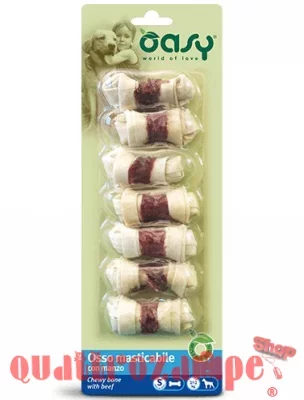 Oasy Snack Osso Masticabile Con Manzo Taglia S 85 Gr 1 conf 7 Ossi