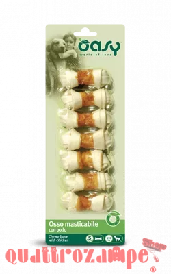 Oasy Snack Osso Masticabile Con Pollo Taglia S 90 Gr 1 conf 7 Ossi
