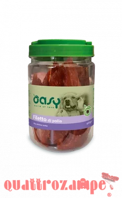 Oasy Snack Filetto di Pollo 400 g per Cani