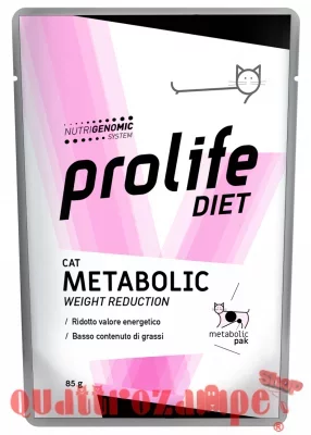Prolife Cat Diet Metabolic Weigh Reduction 85 gr Umido Gatto