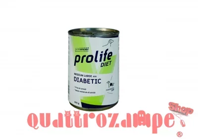 Prolife Dog Veterinary Diabetic 400 gr Barattolo Umido Cane