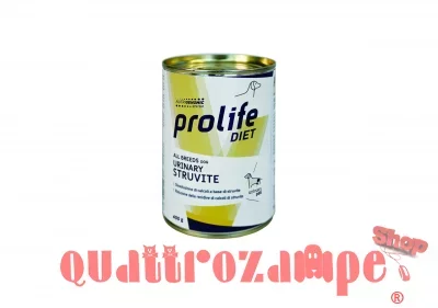 Prolife Dog Veterinary Urinary Struvite 400 gr Umido Cane