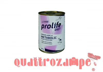 Prolife Diet Dog Metabolic 400 gr Umido Per Cani